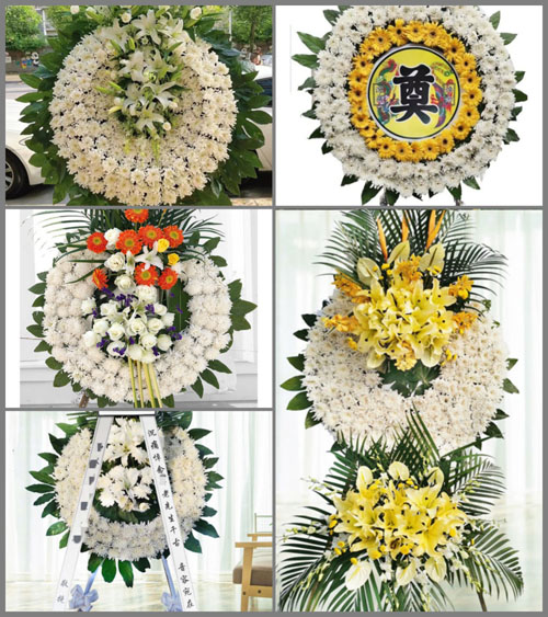 广东清远市佛冈县龙山镇浮良村花圈速递